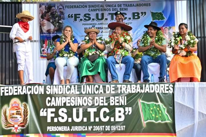 GOBIERNO SALUDA 55 AÑOS DE FEDERACIÓN CAMPESINA DEL BENI